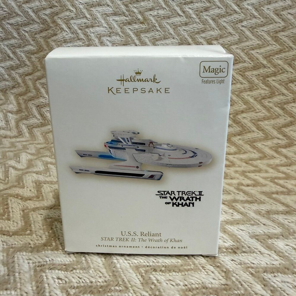 Hallmark Keepsake 2008 U.S.S. Reliant Ornament Star Trek Wrath of Khan Light-Up
